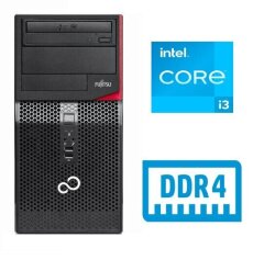 Компьютер Fujitsu P556 Tower / Intel Core i3-6100 (2 (4) ядра по 3.7 GHz) / 8 GB DDR4 / 120 GB SSD / Intel HD Graphics 530 / USB 3.0 / DVI, DisplayPort / Лицензия Windows 10 Pro + WiFi USB