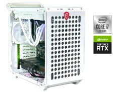 Новый игровой ПК QUBE 500 Flatpack Tower / Intel Core i7-10700KF (8 (16) ядер по 3.8 - 5.1 GHz) / 16 GB DDR4 / 1000 GB SSD / nVidia GeForce RTX 4070, 12 GB GDDR6X, 192-bit / 550W / Win 11