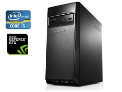 Игровой ПК Lenovo IdeaCentre 300-20ISH Tower / Intel Core i5-6400 (4 ядра по 2.7 - 3.3 GHz) / 8 GB DDR4 / 240 GB SSD + 500 GB HDD / nVidia GeForce GTX 750 Ti, 2GB GDDR5, 128-bit / Win 10 Pro