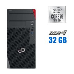 Комп'ютер Fujitsu Celsius W5010 Tower / Intel Core i9-10900K (10 (20) ядра по 3.7 - 5.3 GHz) / 32 GB DDR4 / 1000 GB SSD M.2 / Intel UHD Graphics 630 / 600 W / Windows 11 Pro 