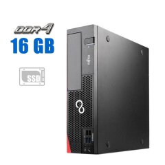 Компьютер Fujitsu Esprimo D556-2 E90+ SFF / Intel Core i3-6100 (2 (4) ядра по 3.7 GHz) / 16 GB DDR4 / 240 GB SSD / Intel HD Graphics 530