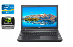 Мобильная рабочая станция Б-класс Fujitsu Celsius H780 / 15.6" (1920x1080) IPS / Intel Core i7-8750H (6 (12) ядер по 2.2 - 4.1 GHz) / 16 GB DDR4 / 512 GB SSD / nVidia Quadro P600, 4 GB GDDR5, 128-bit / WebCam / HDMI / USB Type-C