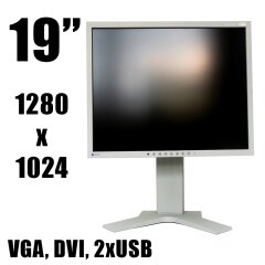 Монитор EIZO FlexScan S1921 / 19" / 1280x1024 S-PVA / DVI, VGA, 2 x USB / встроенные колонки