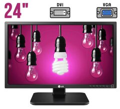 Монитор LG 24MB37PM-BF / 24" (1920x1080) IPS / DVI, VGA, Audio / Встроенные колонки (2x 1W) / VESA 100x100