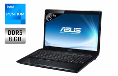 Ноутбук Asus A52J / 15.6" (1366x768) TN / Intel Pentium P6000 (2 ядра по 1.86 GHz) / 4 GB DDR3 / 500 GB HDD /  Intel HD Graphics / WebCam / DVD-RW