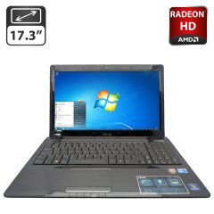 Ноутбук Asus A52J / 17.3" (1600x900) TN / Intel Core i3-350M (2 (4) ядра по 2.2 GHz) / 6 GB DDR3 / 500 GB HDD / AMD Radeon HD 5470M, 1 GB GDDR3, 64-bit / WebCam / DVD-ROM