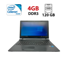 Ноутбук Б-клас Lenovo B50-10 / 15.6" (1366x768) TN / Intel Celeron N2840 (2 ядра по 2.16 - 2.58 GHz) / 4 GB DDR3 / 120 GB SSD / Intel HD Graphics / WebCam