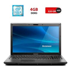 Ноутбук Б-клас Lenovo G560 / 15.6" (1366x768) TN / Intel Core i5-430M (2 (4) ядра по 2.26 - 2.53 GHz) / 4 GB DDR3 / 320 GB HDD / Intel HD Graphics / WebCam
