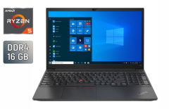 Ноутбук Б-класс Lenovo ThinkPad E15 Gen 3 / 15.6" (1920x1080) IPS / AMD Ryzen 5 5500U (6 (12) ядер по 2.1 - 4.0 GHz) / 16 GB DDR4 / 256 GB SSD / AMD Radeon Graphics 448SP / WebCam / HDMI