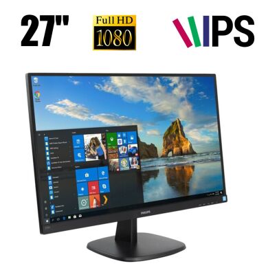 Новый монитор Philips 273V7QSB/01 / 27" (1920x1080) IPS / DVI, VGA