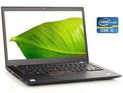 Ультрабук Б-класс Lenovo ThinkPad T470s / 14" (1366x768) TN / Intel Core i5-6300U (2 (4) ядра 2.4 - 3.0 GHz) / 8 GB DDR4 / 256 GB SSD / Intel HD Graphics 520 / WebCam / Win 10 Pro / Два АКБ 