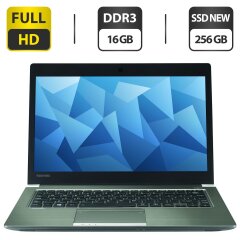 Ультрабук Toshiba Portege Z30-B / 13.3" (1920x1080) TN / Intel Core i5-5200U (2 (4) ядра по 2.2 - 2.7 GHz) / 16 GB DDR3 / 256 GB SSD NEW / Intel HD Graphics 5500 / WebCam / HDMI + Беспроводная мышка в подарок