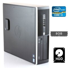 Компьютер HP Compaq Elite 8300 SFF / Intel Core i3-3220 (2 (4) ядра по 3.3 GHz) / 8 GB DDR3 / 500 GB HDD / Intel HD Graphics 2500 / DVD-ROM + Клавиатура и мышка