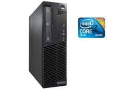 Системный блок Lenovo ThinkCentre M70e SFF / Intel Core2 Quad Q9400 (4 ядра по 2.66 GHz) / 4 GB DDR3 / 160 GB HDD / Intel GMA4500 DX10&nbsp;/ DVD-ROM