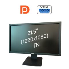 Монитор Б-класс Dell E2216H / 21.5" (1920x1080) TN / DisplayPort, VGA