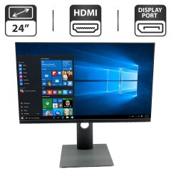 Монитор Dell P2419H Black / 24" (1920x1080) IPS / DisplayPort, HDMI, VGA / Кабель питания