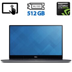 Игровой ноутбук Dell XPS 15 9550 / 15.6" (1920x1080) IPS Touch / Intel Core i7-6700HQ (4 (8) ядра по 2.6 - 3.5 GHz) / 16 GB DDR4 / 512 GB SSD M.2 / nVidia GeForce GTX 960M, 2 GB GDDR5, 128-bit / WebCam / HDMI