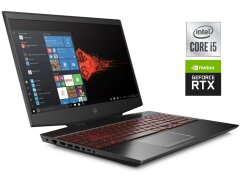 Игровой ноутбук Б-класс HP Omen 15-dh1088nr / 15.6" (1920x1080) IPS / Intel Core i5-10300H (4 (8) ядра по 2.5 - 4.5 GHz) / 16 GB DDR4 / 500 GB SSD / nVidia GeForce RTX 2060, 6 GB GDDR6, 192-bit / WebCam