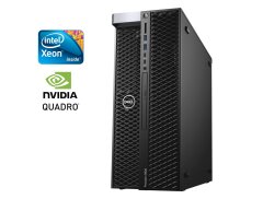 Робоча станція Б-клас Dell Precision 5820 Tower / Intel Xeon W-2145 (8 (16) ядер по 3.7 - 4.5 GHz) / 32 GB DDR4 / 1000 GB SSD / nVidia Quadro RTX 4000, 8 GB GDDR6, 256-bit / DVD-ROM