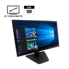 Монитор LG 22M35 / 22" (1920x1080) TN / VGA / VESA 75x75 + Блок питания и кабель питания