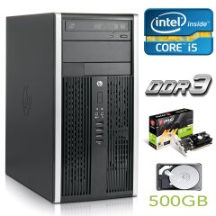 Hewlett-Packard 6200 MT / Intel Core i5-2400 (4 ядра по 3.1-3.4GHz) / 8 GB DDR3 / 500 GB HDD / GeForce GT 1030 2 GB GDDR5