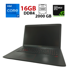 Игровой ноутбук Asus ROG GL752V / 17.3" (1920x1080) IPS / Intel Core i7-6700HQ (4 (8) ядра по 2.6 - 3.5 GHz) / 16 GB DDR4 / 2000 GB SSD / nVidia GeForce GTX 960, 4 GB GDDR5, 128-bit / WebCam