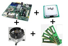 Комплект: Матплата Q45 LGA775 + CPU Intel Core 2 Quad Q8200 (4 ядра по 2.33 GHz) + RAM 4 GB DDR2 + Кулер