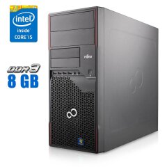 Комп'ютер Fujitsu Esprimo P700 E90+ Tower / Intel Core i5-2500 (4 ядра по 3.3 - 3.7 GHz) / 8 GB DDR3 / 320 GB HDD / Intel HD Graphics 2000 / DVD-RW 