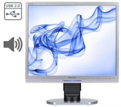 Монитор Philips Brilliance 190 B / 19" (1280x1024) TN / DVI, VGA, USB / встроенные колонки (2x 1W)