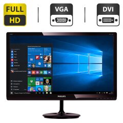 Монитор Philips E-line 237E4QSD / 23" (1920x1080) IPS / VGA, DVI / Блок питания