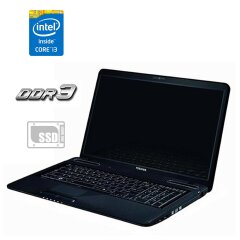 Ноутбук Б-класс Toshiba Satellite Pro L770-13G / 17.3" (1600x900) TN / Intel Core i3-2310M (2 (4) ядра по 2.1 GHz) / 4 GB DDR3 / 240 GB SSD NEW / Intel HD Graphics 3000 / WebCam / DVD-ROM / Без АКБ