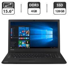 Ноутбук Б-класс Toshiba Satellite Pro R50 / 15.6" (1366x768) TN / Intel Core i3-5005U (2 (4) ядра по 2.0 GHz) / 4 GB DDR3 / 128 GB SSD / Intel HD Graphics 5500 / WebCam / HDMI