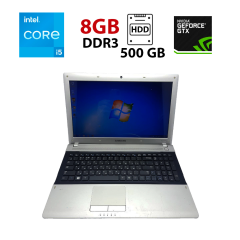 Ноутбук Samsung R511 / 15.6" (1366x768) TN / Intel Core i5-520M (2 (4) ядра по 2.4 - 2.93 GHz) / 8 GB DDR3 / 500 GB HDD / nVidia GeForce 315M, 512 MB GDDR3, 64-bit / WebCam