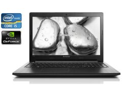 Ігровий ноутбук Lenovo G500S / 15.6" (1366x768) TN / Intel Core i5-3230M (2 (4) ядра по 2.6 - 3.2 GHz) / 8 GB DDR3 / 120 GB SSD + 1000 GB HDD / nVidia GeForce 720M, 2 GB DDR3, 64-bit / WebCam / DVD-RW / Win 10 Home