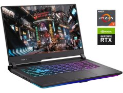 Ігровий ноутбук Б-клас Asus ROG Strix G15 G513IE / 15.6" (1920x1080) IPS / AMD Ryzen 7 4800H (8 (16) ядер по 2.9 - 4.2 GHz) / 16 GB DDR4 / 512 GB SSD / nVidia GeForce RTX 3050 Ti, 4 GB GDDR6, 128-bit