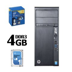 Hewlett-Packard Z230 Workstation / Intel Core i7-4770 4(8) ядер по 3.4-3.9GHz / 4GB DDR3 / 1000 ГБ HDD