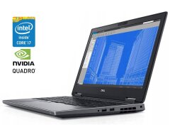 Мобильная рабочая станция Dell Precision 7530 / 15.6" (1920x1080) IPS Touch / Intel Core i7-8750H (6 (12) ядер по 2.2 - 4.1 GHz) / 16 GB DDR4 / 256 GB SSD NVMe / nVidia Quadro P2000, 4 GB GDDR5, 128-bit / WebCam