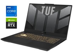 Ігровий ноутбук Asus TUF Gaming F17 FX707VV / 17.3" (1920x1080) IPS / Intel Core i7-13700H (14 (20) ядер по 2.4 - 5.0 GHz) / 32 GB DDR5 / 1000 GB SSD NVMe / nVidia GeForce RTX 4060, 8 GB GDDR6, 128-bit / WebCam