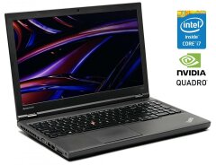 Мобильная рабочая станция Lenovo ThinkPad W540 / 15.6" (1920x1080) TN / Intel Core i7-4800MQ (4 (8) ядра по 2.7 - 3.7 GHz) / 8 GB DDR3 / 256 GB SSD / nVidia Quadro K1100M, 2 GB GDDR5, 128-bit / WebCam / DVD-ROM / Win 10 Pro