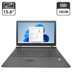Ноутбук Lenovo IdeaPad 100-15IBY / 15.6" (1366x768) TN / Intel Celeron N2840 (2 ядра по 2.16 - 2.58 GHz) / 8 GB DDR3 / 120 GB SSD / Intel HD Graphics / WebCam