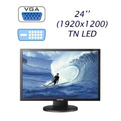Монитор Samsung SyncMaster 2443BW / 24" (1920x1200) TN / VGA, DVI