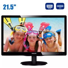 Монитор Philips V-line 226V4L / 21.5" (1920x1080) TN / DVI, VGA, Audio / VESA 100x100 / Встроенные колонки 2x 2W