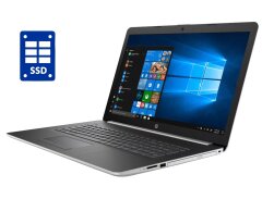 Ноутбук Б-класс HP 17-by1062st / 17.3" (1600x900) TN / Intel Core i3-8130U (2 (4) ядра по 2.2 - 3.4 GHz) / 8 GB DDR4 / 240 GB SSD / Intel UHD Graphics 620 / WebCam / DVD-ROM / Win 10 Home