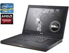 Мобильная рабочая станция Dell Precision M4600 / 15.6" (1920x1080) TN / Intel Core i5-2520M (2 (4) ядра по 2.5 - 3.2 GHz) / 8 GB DDR3 / 128 GB SSD / AMD Radeon HD 6700M, 1 GB GDDR5, 128-bit / WebCam / DVD-ROM / Win 10 Pro