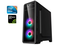 Игровой ПК GameMax G561-FRGB Black Tower / Intel Xeon E5-2650 v2 (8 (16) ядер по 2.6 - 3.4 GHz) / 20 GB DDR3 / 480 GB SSD + 1000 GB HDD / nVidia GeForce GTX 1650, 4 GB GDDR6, 128-bit / 600W