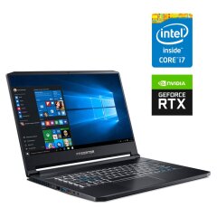 Игровой ноутбук Б-класс Acer Predator PT515-51 / 15.6" (1920x1080) IPS / Intel Core i7-8750H (6 (12) ядер по 2.2 - 4.1 GHz) / 16 GB DDR4 / 480 GB SSD / nVidia GeForce RTX 2060, 6 GB GDDR6, 192-bit / WebCam