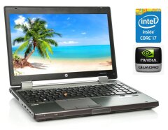 Мобильная рабочая станция HP EliteBook 8570w / 15.6" (1920x1080) TN / Intel Core i7-3720QM (4 (8) ядра по 2.6 - 3.6 GHz) / 8 GB DDR3 / 240 GB SSD / nVidia Quadro K1000M, 2 GB DDR3, 128-bit