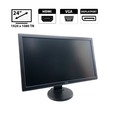 Монитор BenQ GL2450 / 24" (1920x1080) TN / DP, VGA, HDMI + Кабель питания