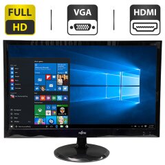 Монитор Fujitsu L line SL23T-1 / 23" (1920x1080) TN / VGA, HDMI / VESA 100x100 + Кабель питания