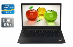 Ноутбук Б-класс Lenovo ThinkPad E590 / 15.6" (1920x1080) IPS / Intel Core i5-8265U (4 (8) ядра по 1.6 - 3.9 GHz) / 8 GB DDR4 / 256 GB SSD / Intel UHD Graphics / WebCam / TouchID / Windows 10